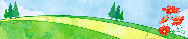 水彩自然风景banner背景jpg设计背景_新图网 https://ixintu.com 海报banner 卡通 手绘 树木 花朵 童趣