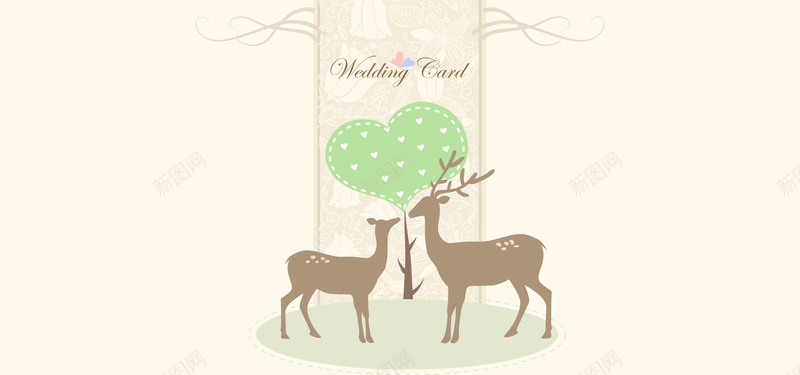 温馨婚礼几何梦幻黄色banner背景jpg设计背景_新图网 https://ixintu.com 温馨婚礼 小清新 婚庆 婚礼 结婚 文艺 简约 梦幻 浪漫 小鹿 素材 背景 广告 设计 爱心 几何