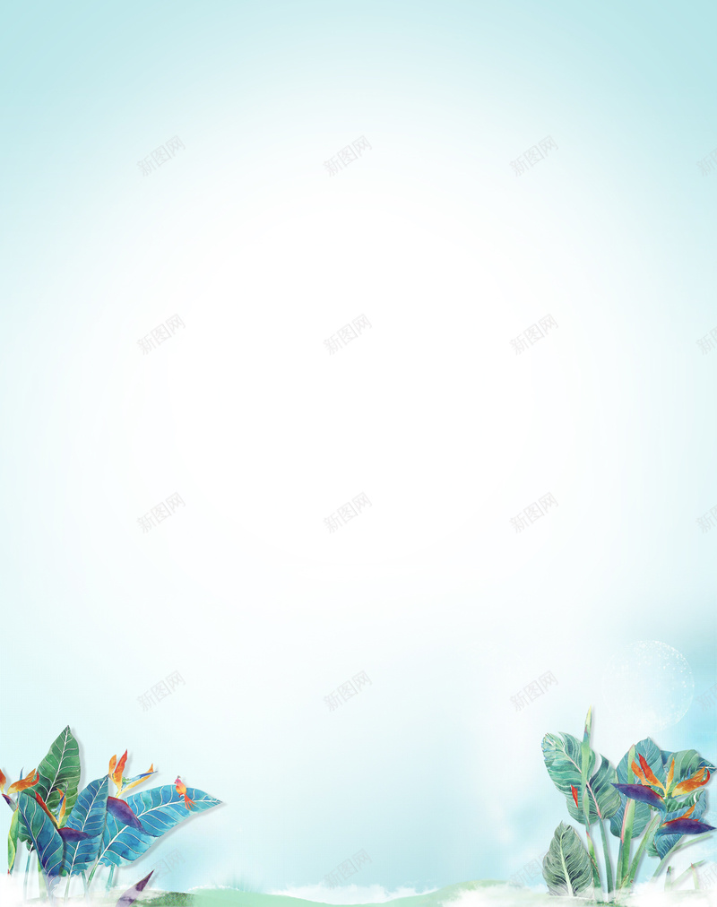 清新唯美手绘热带植物贺卡信纸背景素材jpg设计背景_新图网 https://ixintu.com 热带植物 贺卡背景 信纸背景 贺卡 浪漫梦幻 绿色 文艺 小清新