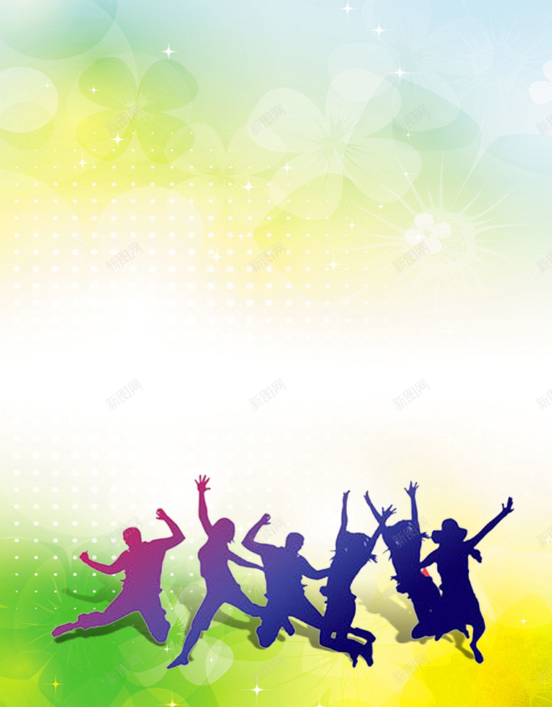 五四青年节海报背景素材psd设计背景_新图网 https://ixintu.com 五四青年节海报 happy 五四青年节 青年节 人物 ps分层像素 54活力青春 剪影 水彩