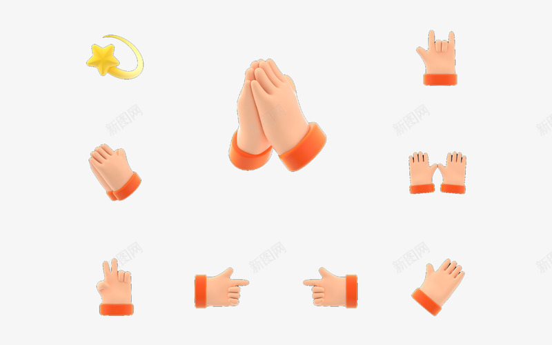 透明 表情 C4Dpng免抠素材_新图网 https://ixintu.com 透明 表情