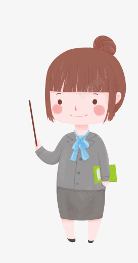 女老师卡通png免抠素材_新图网 https://ixintu.com 老师 卡通