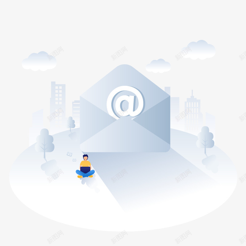 暂无邮件空状态png免抠素材_新图网 https://ixintu.com 暂无 邮件 状态