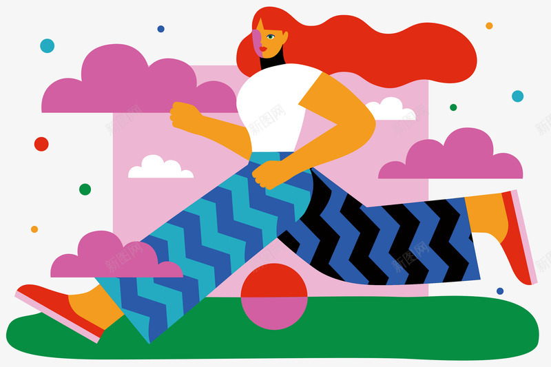 Quartz Daily Feed IllustrationsJenny插画png免抠素材_新图网 https://ixintu.com 插画