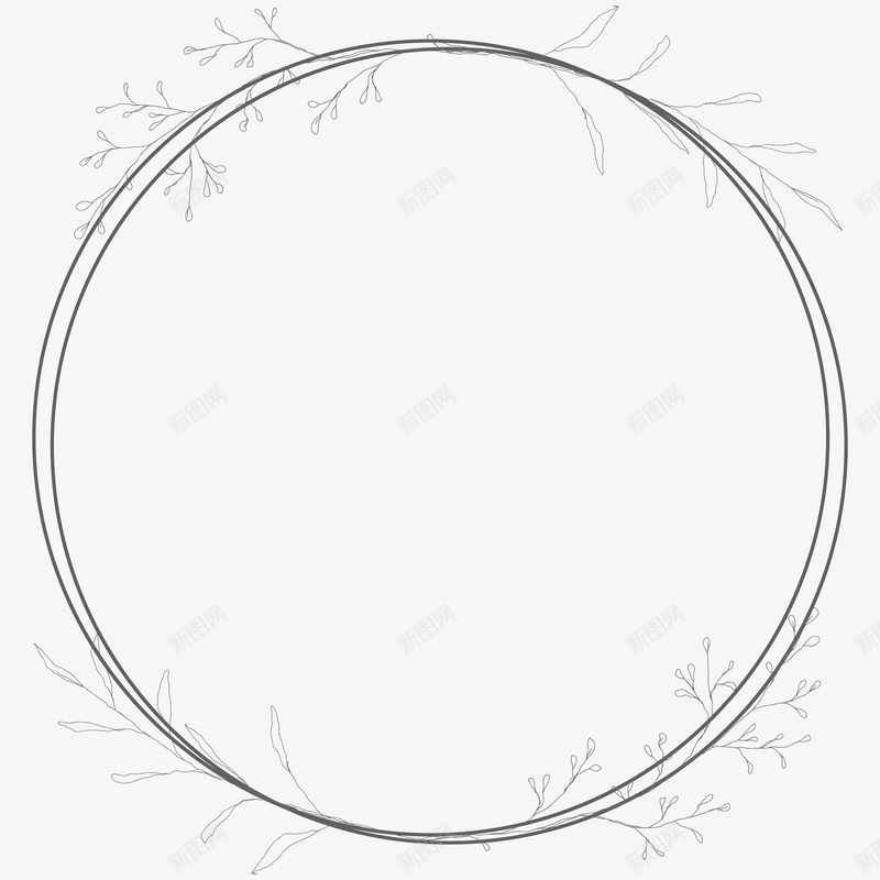 花圈圆形植物标志手绘边框和花环png免抠素材_新图网 https://ixintu.com 优雅的 黑色的 乡村 元素 分支 婚礼 春天 标志 框架 植物 简约 自然 花环 装饰 卡 叶 圆 花