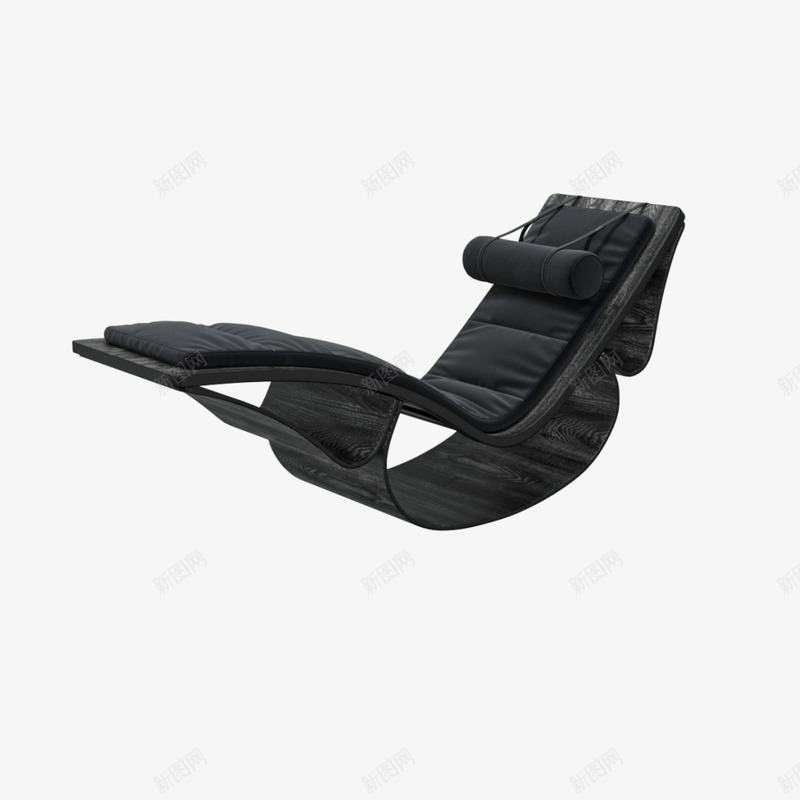黑色曲木躺椅3D模型OBJFBXMAX 设计资源png免抠素材_新图网 https://ixintu.com 黑色 曲木 躺椅 模型 设计资源