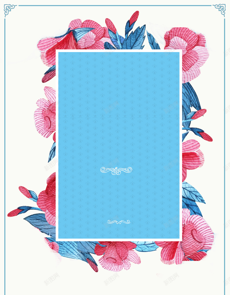 鲜花简约海报背景jpg设计背景_新图网 https://ixintu.com 鲜花 简约 时尚 唯美 春天