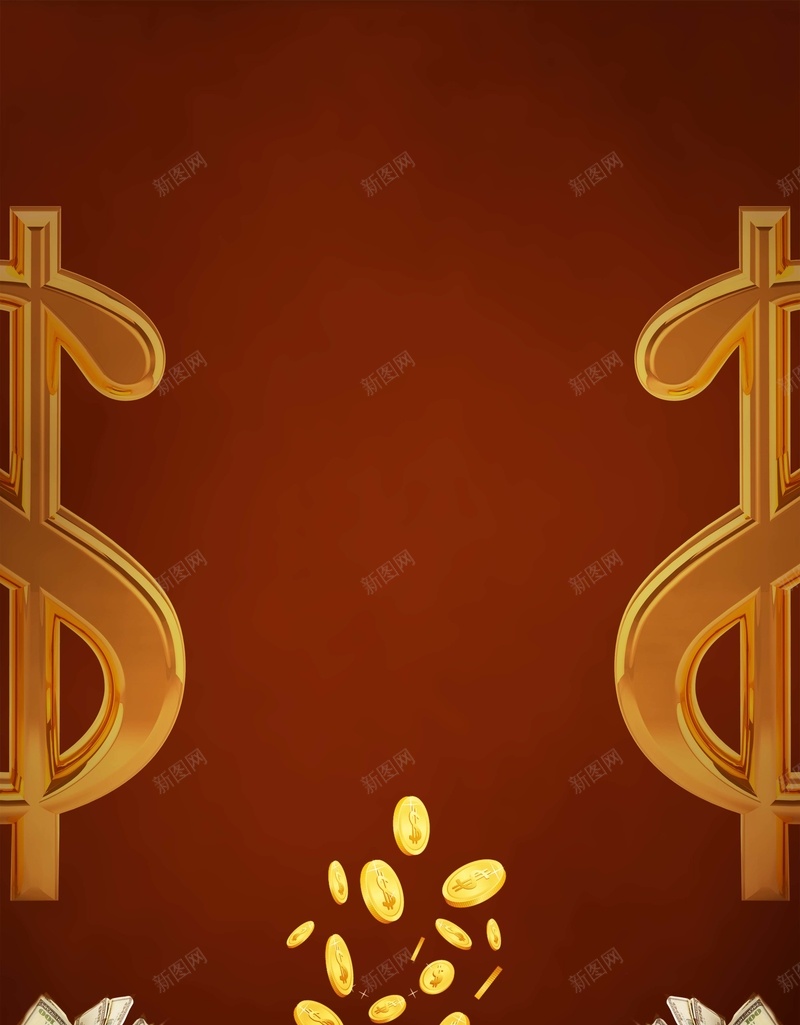 金融商业背景海报psd设计背景_新图网 https://ixintu.com 商业 海报 背景 金币 金融 深色 钱 梦想 努力 奋斗 幸福
