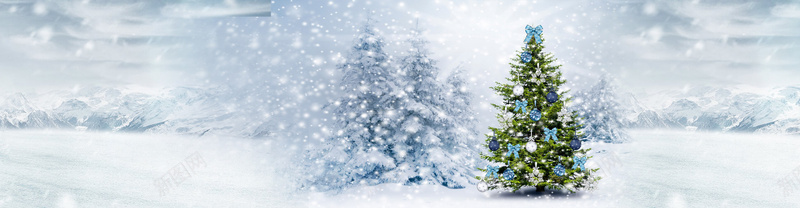 圣诞海报背景psd设计背景_新图网 https://ixintu.com 海报banner 冰雪 圣诞 梦幻 雪山 浪漫