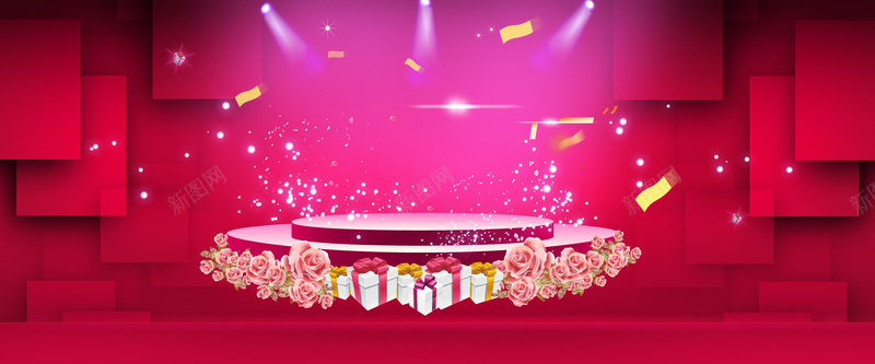 红色灯光狂欢bannerpsd设计背景_新图网 https://ixintu.com 红色 灯光 喜庆 海报banner 激情 狂欢