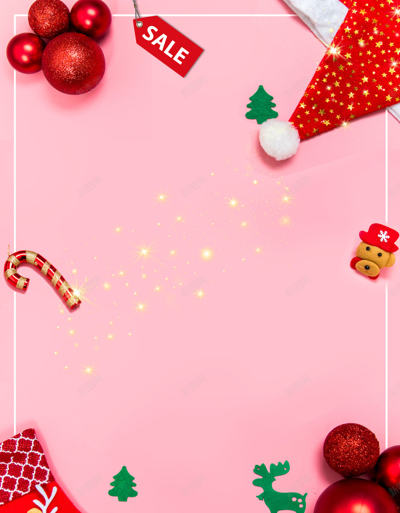 简约圣诞节促销活动创意海报psd设计背景_新图网 https://ixintu.com 简约 圣诞节 促销 活动 创意 袜子 圣诞帽 挂件 海报
