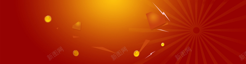 金融banner海报psd设计背景_新图网 https://ixintu.com 金币 扁平 海报banner 渐变 几何 钻石金融psd