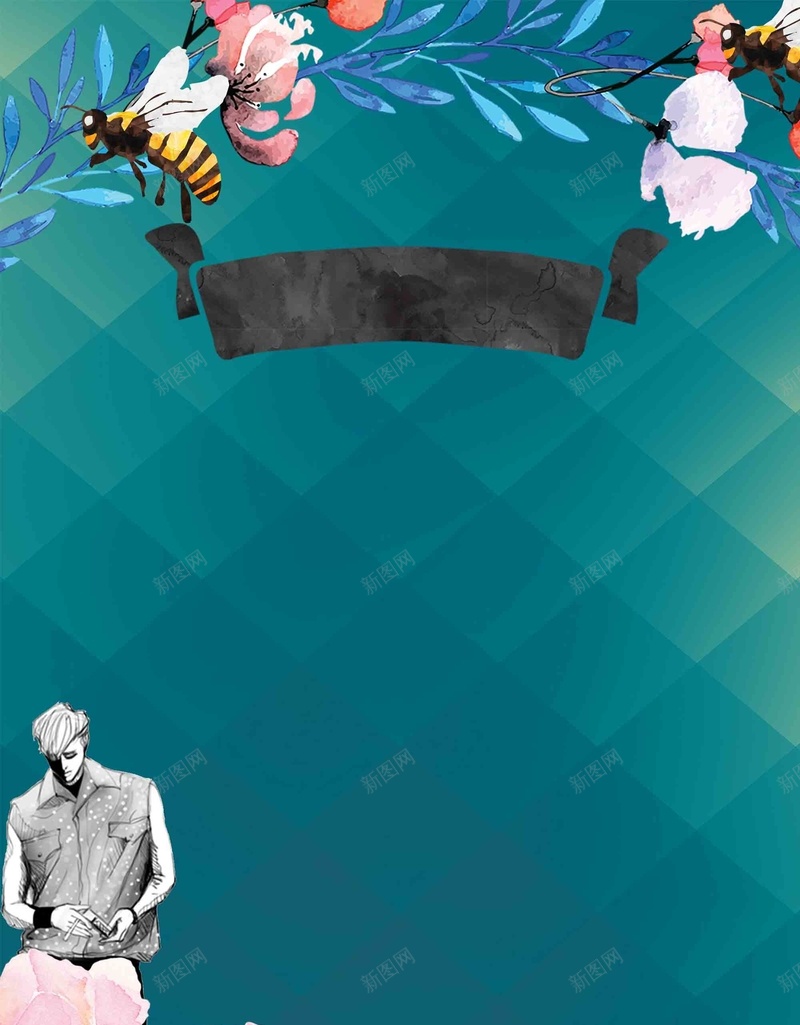 时尚流行潮流潮男蝶恋花美妆婚庆广告背景psd设计背景_新图网 https://ixintu.com 广告背景 教学 模特 背景 花朵 浪漫 爱情 模特背景 美颜 广告