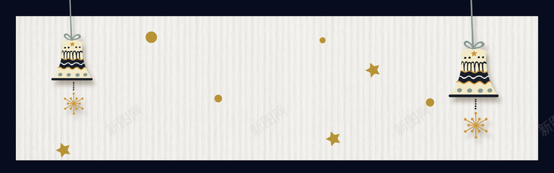 圣诞节插画风白色极简bannerjpg设计背景_新图网 https://ixintu.com 纹理背景 铃铛素材 雪花素材 麋鹿素材 树木 树枝 袜子 圣诞老人 房屋 蓝色背景 冬季背景图片