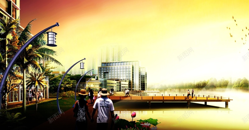 江边休闲风景区psd设计背景_新图网 https://ixintu.com 江边休闲风景区背景图片免费下载园林景观 场景设计 建筑 旅游 风景 江边休闲风景区 室外效果图 园林景观 休闲 手牵手 海报 平面 广告 背景 PSD 素材 模板