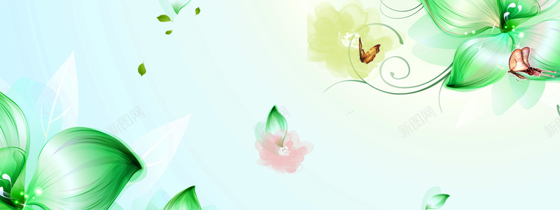 清新背景psd设计背景_新图网 https://ixintu.com 春天 天猫海报背景 店招背景 女装海报 化妆品海报 家纺海报 其他 淘宝界面设计 海报banner