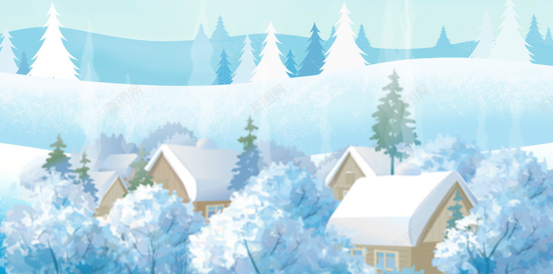 简约蓝色文艺冬季H5背景图psd设计背景_新图网 https://ixintu.com 冬季 唯美 文艺 简约 蓝色 小清新 雪花 浪漫