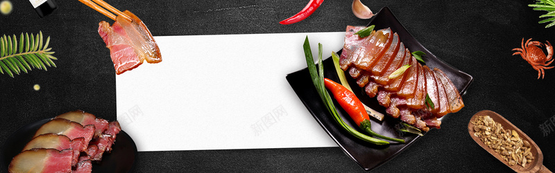 蜜汁腊肉简约几何黑色bannerpsd设计背景_新图网 https://ixintu.com 干货海报 养生菜 晒腊肉 腊肠 秘制腊肉 秘制腊肉海报 腊味 年货腊肉 腊肉条 腊肉吊旗 腊肉推广