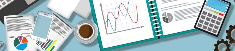 矢量商务卡通蓝色背景jpg设计背景_新图网 https://ixintu.com 人物 卡通 商务 插画 矢量 手绘 办公 简约 数据 报表 办公用品 蓝色背景