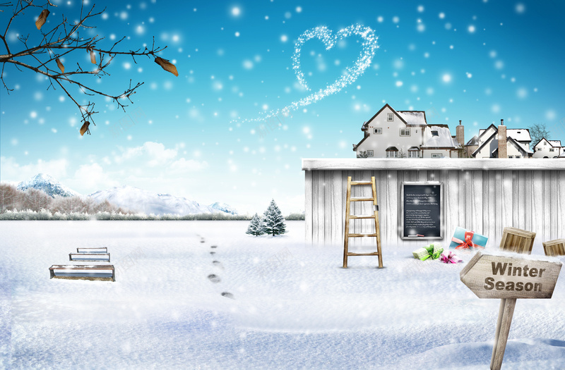 冰雪背景psd设计背景_新图网 https://ixintu.com 冬季 冰雪 立冬 家 雪 PSD 白色 浪漫 梦幻