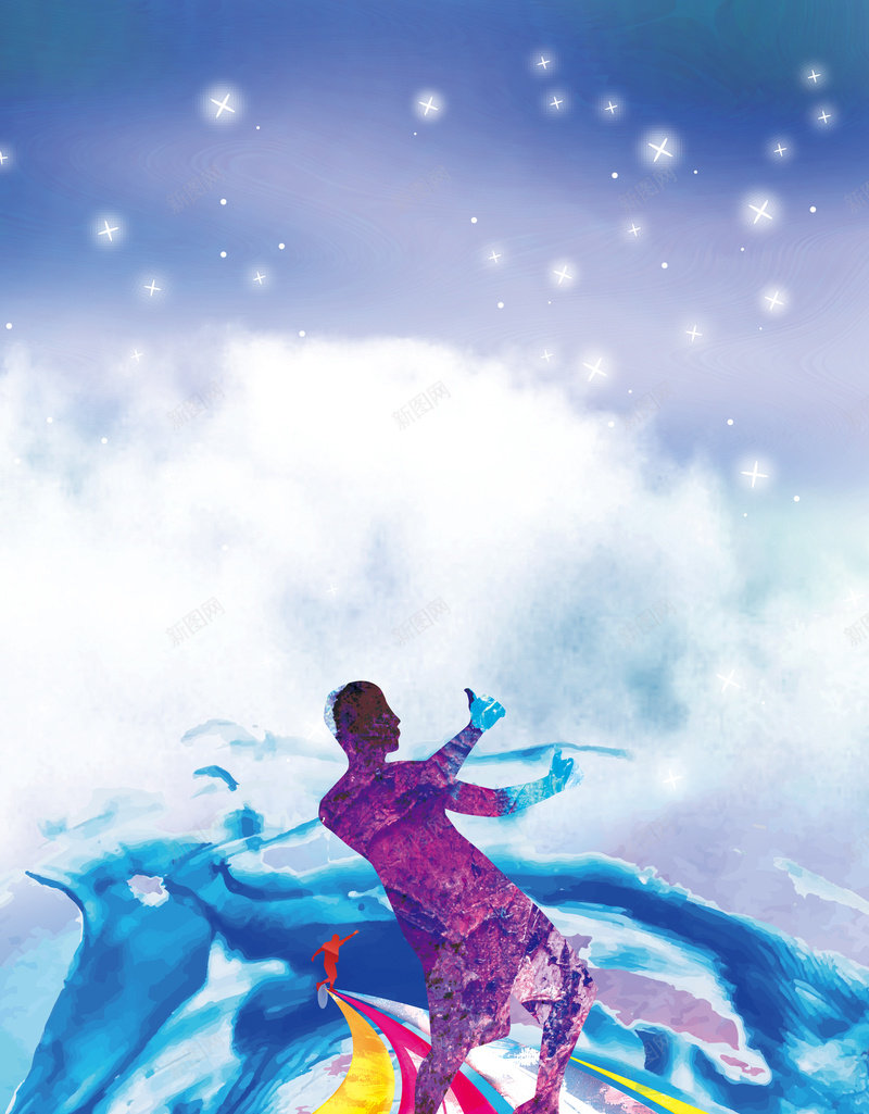彩色人物剪影创意放飞梦想海报背景素材psd设计背景_新图网 https://ixintu.com 彩色人物剪影 成就梦想 放飞梦想 腾飞梦想 追逐梦想 插上翅膀 放飞新希望 广告设计 海报背景 励志