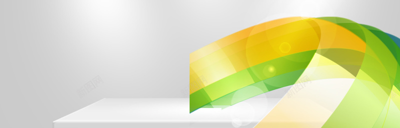 几何背景图psd设计背景_新图网 https://ixintu.com 海报banner 黄绿背景 几何 扁平 立体 渐变