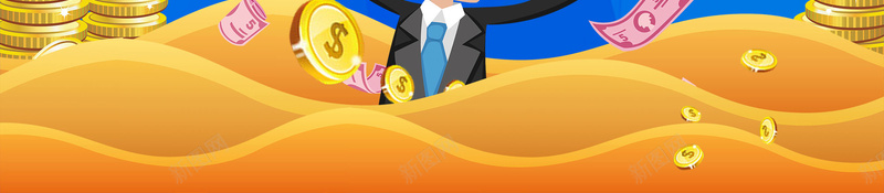蓝色手绘小额贷款商务男士背景jpg高清背景_新图网 https://ixintu.com 商务男士 小额贷款 蓝色背景 手绘 蓝色 几何 金币 卡通 扁平