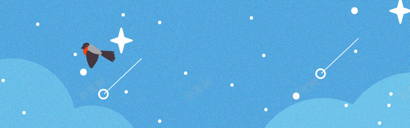 简约蓝色优雅冬季bannerpsd设计背景_新图网 https://ixintu.com 冬季banner 优雅 几何 扁平 简约 山峰 雪人 雪地 星星 立冬