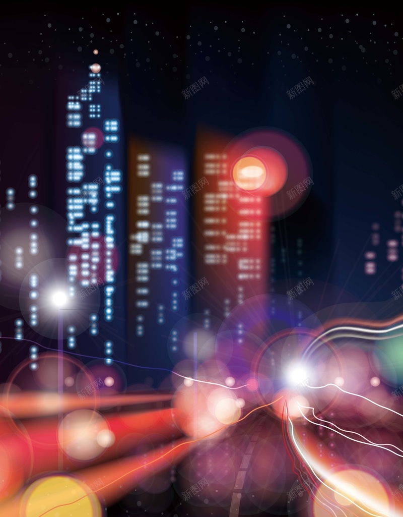 幻彩简约大气霓虹城市背景图psd设计背景_新图网 https://ixintu.com 光斑 唯美 城市 幻彩 清新 灯光 简约 纯色 霓虹 霓虹PSD 霓虹素材PSD 马路