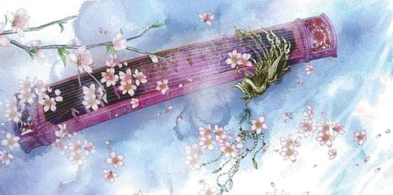 三生三世十里桃花梦幻背景素材psd设计背景_新图网 https://ixintu.com 三生三世十里桃花 古风 梦幻 素材 背景 古琴 唯美 浪漫