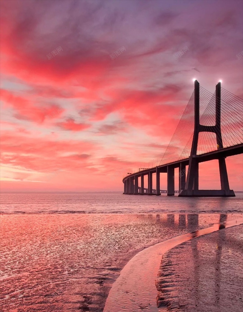 梦幻海滩桥H5背景jpg设计背景_新图网 https://ixintu.com 海 桥 夜景 风景 彩色 梦幻 海滩 H5 h5 摄影