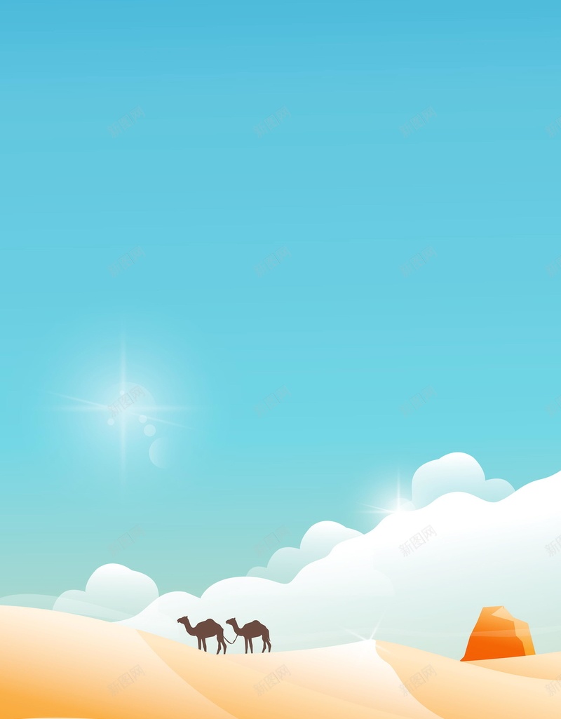 简约大气干旱沙漠背景psd设计背景_新图网 https://ixintu.com 土地 太阳 干旱 沙漠 自然 简约 骆驼 分层文件 PSD源文件 高清背景 PSD素材 背景海报 背景素材 背景模板