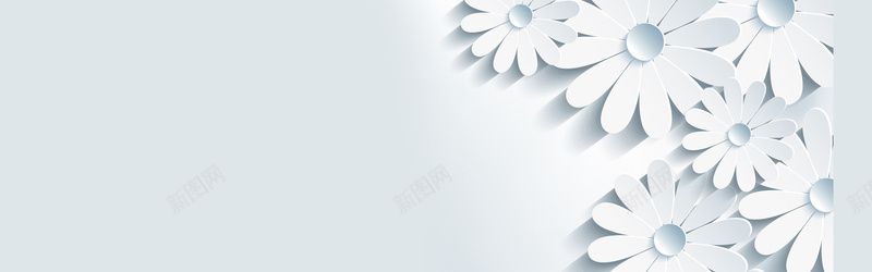 简约纯白立体花背景bannerjpg设计背景_新图网 https://ixintu.com 海报banner 立体花 女装 简约 纯白 淘宝 文艺 小清新