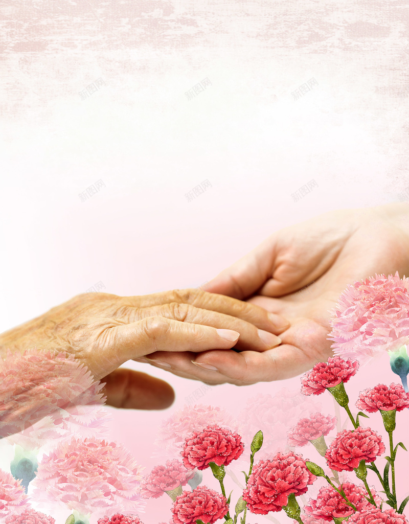 粉色温馨牵手母亲节手势花朵背景素材psd设计背景_新图网 https://ixintu.com 母亲节 手势 温馨 牵手 粉色 花朵 背景 素材