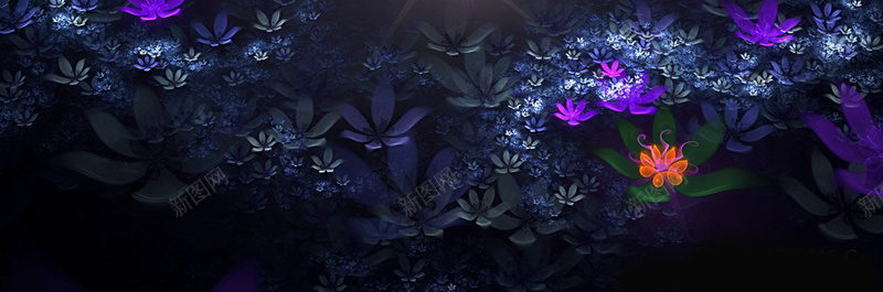 矢量花纹五彩炫酷bannerjpg设计背景_新图网 https://ixintu.com 植物 素材 色彩 风景 鲜花 海报banner 其他
