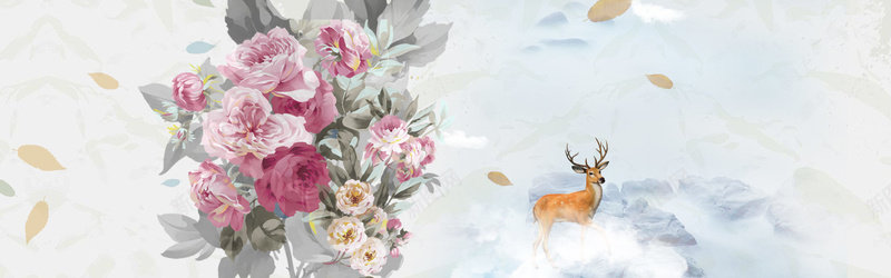 手绘花朵背景psd设计背景_新图网 https://ixintu.com 促销 年中海报 年终促销 史无前例 年中巨惠 淘宝大促免费下载 年中钜实惠 海报banner 卡通 童趣 手绘