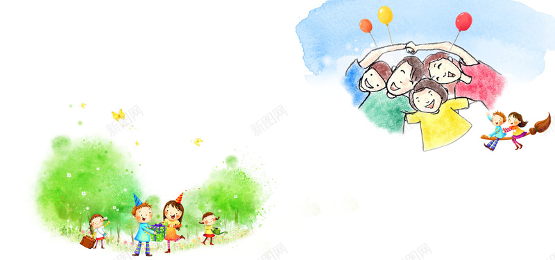 淘宝可爱儿童节促销海报背景psd设计背景_新图网 https://ixintu.com 儿童节促销 一家三口 手绘儿童 儿童节 可爱 淘宝 儿童节促销海报背景 蓝天