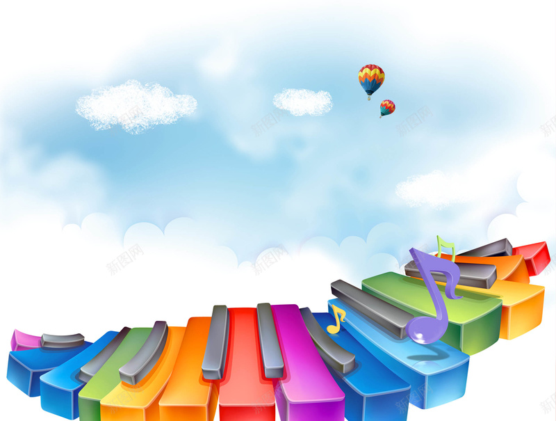 钢琴培训学校psd设计背景_新图网 https://ixintu.com 钢琴 培训 卡通 童趣 手绘 艺术班温暖