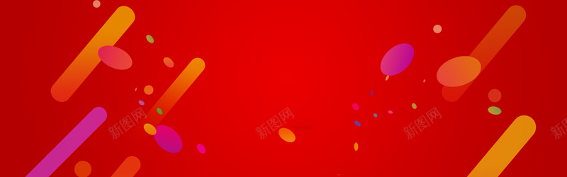 几何渐变红色动感促销淘宝bannerpsd设计背景_新图网 https://ixintu.com 促销背景 几何渐变 几何形 红色 黄色 海报banner 扁平 海报