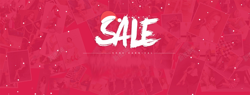 圣诞促销jpg设计背景_新图网 https://ixintu.com 圣诞 促销 红色 圣诞帽 化妆品 sale 护肤品 海报banner