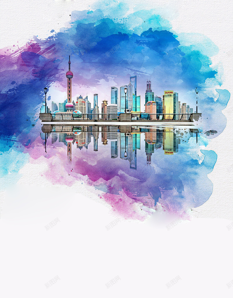 繁荣上海海报设计jpg设计背景_新图网 https://ixintu.com 财富 追求 物质 现代化 理财 金钱 生活 经济 都市 上海