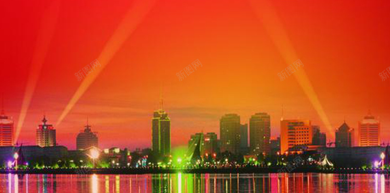 大气地产H5图jpg设计背景_新图网 https://ixintu.com 地产 城市 大气 简约 红色 烟花 简约地产H5素材 科技 科幻 商务