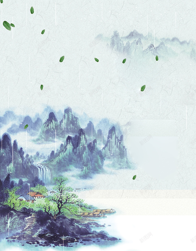 谷雨季节宜人图片psd设计背景_新图网 https://ixintu.com 小清新 季节 时光 简约 谷雨 颜色 文艺 浪漫 卡通 风景 开心
