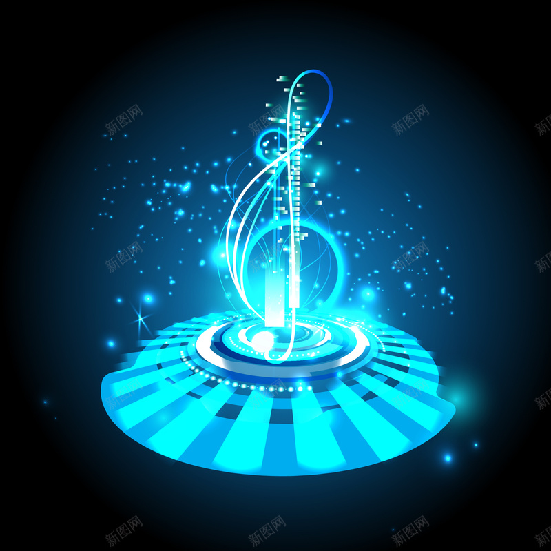 音乐符号蓝色梦幻光斑背景素材jpg设计背景_新图网 https://ixintu.com 乐符 光斑 梦幻 蓝色 音乐 海报 背景
