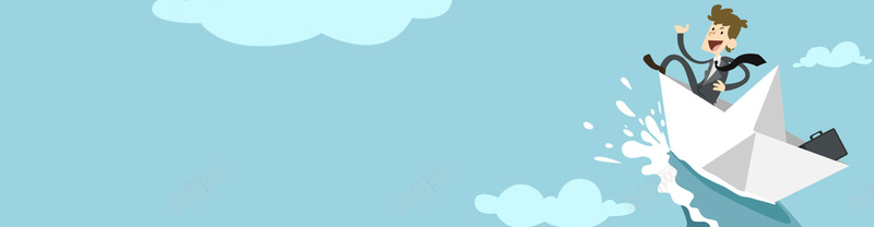 扁平化蓝色商务卡通人物bannerjpg设计背景_新图网 https://ixintu.com 扁平 蓝色 简约 商务 卡通 人物 文具 教育 文艺 清新 白云 船