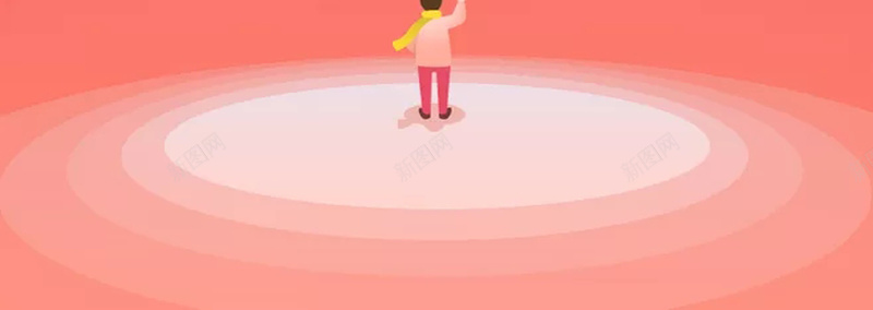 卡通人物海报背景psd设计背景_新图网 https://ixintu.com 人物 卡通 小孩 灯光 舞台 照射 红色 纯色 中心 自信