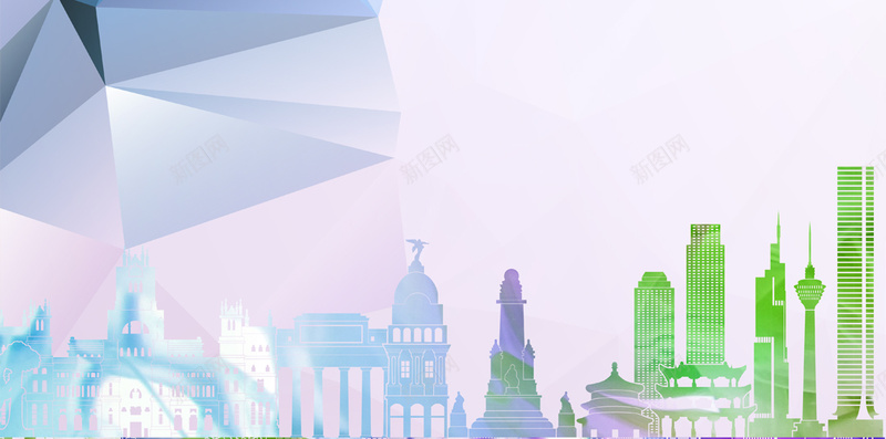 彩色几何渐变H5背景jpg设计背景_新图网 https://ixintu.com 几何 城市 彩色 渐变 立体 H5背景 H5 h5 扁平