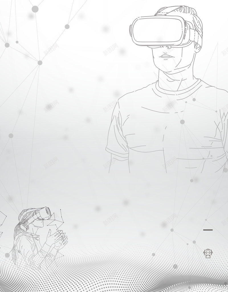 创意科技风VR科技psd设计背景_新图网 https://ixintu.com 科技宣传 互联网 技术 科学 网络 物联网 VR 平面设计 分层文件 PSD源文件 150PPI