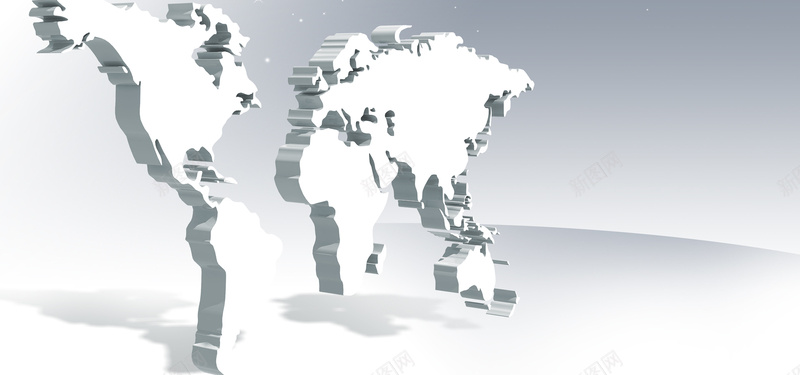 商务背景psd设计背景_新图网 https://ixintu.com 立体地图 金融 科技 灰色背景 银行 海报banner 科技感 科技风 高科技 科幻 商务