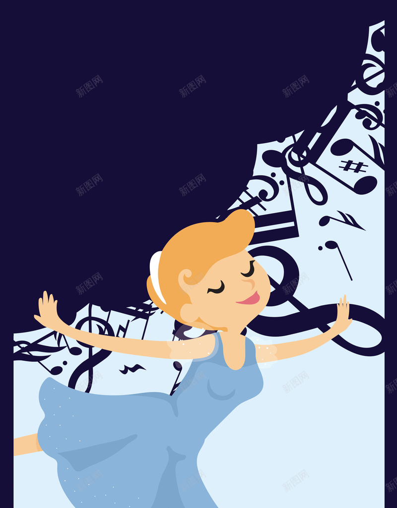 卡通手绘舞蹈培训psd设计背景_新图网 https://ixintu.com 卡通海报 手绘海报 文艺海报 艺术海报 清新 艺术培训 艺术机构 培训海报